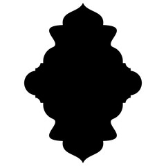 Exquisite Label Emblem Shapes: Turkish, Iranian & Arabic Traditional Glyphs for Ramadan & Eid Banners Label Emblem Shape Glyph Pictogram symbol visual illustration