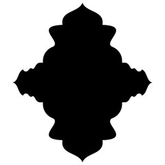 Exquisite Label Emblem Shapes: Turkish, Iranian & Arabic Traditional Glyphs for Ramadan & Eid Banners Label Emblem Shape Glyph Pictogram symbol visual illustration