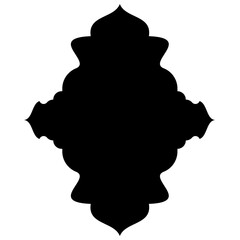 Exquisite Label Emblem Shapes: Turkish, Iranian & Arabic Traditional Glyphs for Ramadan & Eid Banners Label Emblem Shape Glyph Pictogram symbol visual illustration