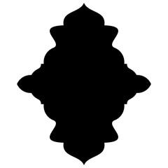 Exquisite Label Emblem Shapes: Turkish, Iranian & Arabic Traditional Glyphs for Ramadan & Eid Banners Label Emblem Shape Glyph Pictogram symbol visual illustration