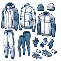 Men's Sportswear Essentials illustration Set