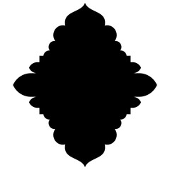 Islamic Label Emblem Shape Glyph Pictogram symbol visual illustration