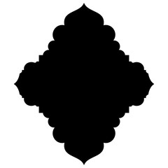 Islamic Label Emblem Shape Glyph Pictogram symbol visual illustration
