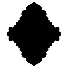 Islamic Label Emblem Shape Glyph Pictogram symbol visual illustration