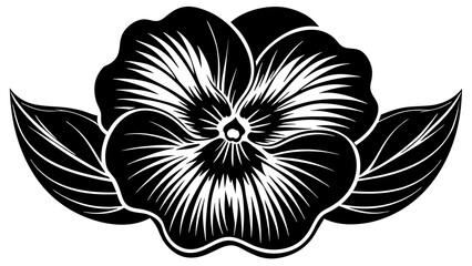 vibrant pansy vector art illustration