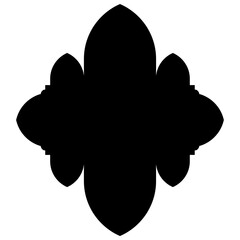 Elegant Visual Illustrations: Iconic Label Emblem Shapes in Turkish, Iranian, Arabic Styles for Eid Banners Label Emblem Shape Glyph Pictogram symbol visual illustration