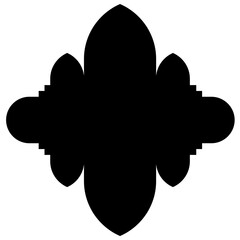 Elegant Visual Illustrations: Iconic Label Emblem Shapes in Turkish, Iranian, Arabic Styles for Eid Banners Label Emblem Shape Glyph Pictogram symbol visual illustration