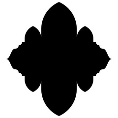 Elegant Visual Illustrations: Iconic Label Emblem Shapes in Turkish, Iranian, Arabic Styles for Eid Banners Label Emblem Shape Glyph Pictogram symbol visual illustration