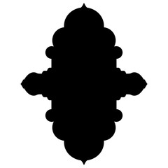 Islamic Label Emblem Shape Glyph Pictogram symbol visual illustration