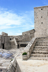 view inside the Fortica fortress of Hvar, island Hvar, Croatia