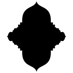 Islamic Label Emblem Shape Glyph Pictogram symbol visual illustration