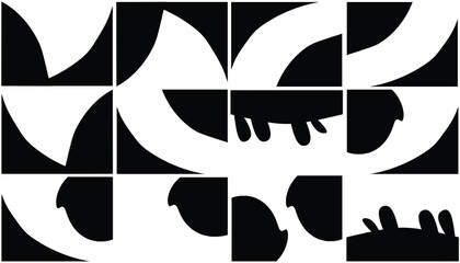 Collection of wave separator footers, modern dividers shapes