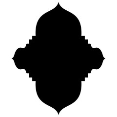 Islamic Label Emblem Shape Glyph Pictogram symbol visual illustration