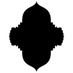 Islamic Label Emblem Shape Glyph Pictogram symbol visual illustration