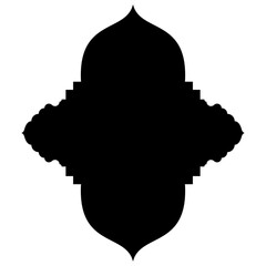 Islamic Label Emblem Shape Glyph Pictogram symbol visual illustration