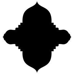 Islamic Label Emblem Shape Glyph Pictogram symbol visual illustration