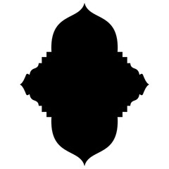 Islamic Label Emblem Shape Glyph Pictogram symbol visual illustration