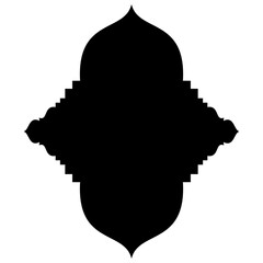 Islamic Label Emblem Shape Glyph Pictogram symbol visual illustration