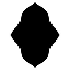 Islamic Label Emblem Shape Glyph Pictogram symbol visual illustration