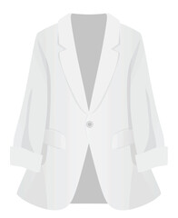 White woman suit. vector illustration