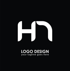 HN HN Logo Design, Creative Minimal Letter HN HN Monogram