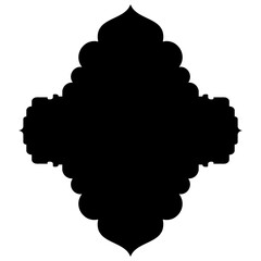 Islamic Label Emblem Shape Glyph Pictogram symbol visual illustration