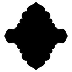 Islamic Label Emblem Shape Glyph Pictogram symbol visual illustration