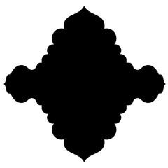 Islamic Label Emblem Shape Glyph Pictogram symbol visual illustration