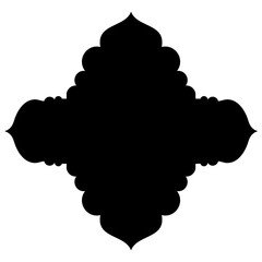 Islamic Label Emblem Shape Glyph Pictogram symbol visual illustration