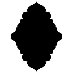 Islamic Label Emblem Shape Glyph Pictogram symbol visual illustration