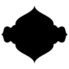 Islamic Label Emblem Shape Glyph Pictogram symbol visual illustration
