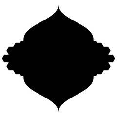 Islamic Label Emblem Shape Glyph Pictogram symbol visual illustration