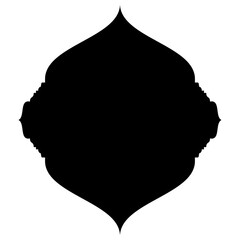 Islamic Label Emblem Shape Glyph Pictogram symbol visual illustration