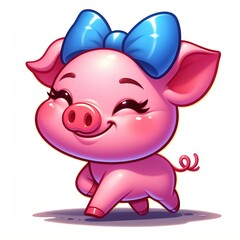 happy piglet