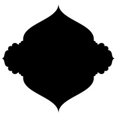 Islamic Label Emblem Shape Glyph Pictogram symbol visual illustration