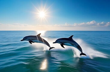 flying dolphins