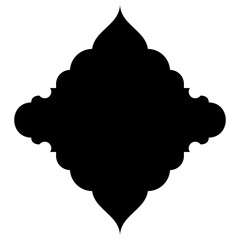 Islamic Label Emblem Shape Glyph Pictogram symbol visual illustration Classic Label and Emblem Icons: Turkish, Iranian, Arabic Glyphs for Exclusive Ramadan & Eid Banner Designs