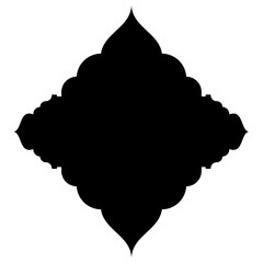 Islamic Label Emblem Shape Glyph Pictogram symbol visual illustration Classic Label and Emblem Icons: Turkish, Iranian, Arabic Glyphs for Exclusive Ramadan & Eid Banner Designs