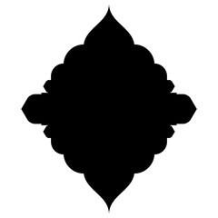 Islamic Label Emblem Shape Glyph Pictogram symbol visual illustration