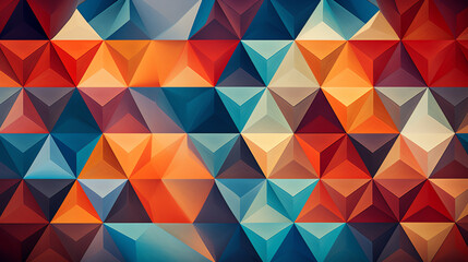 Obraz premium Geometric shapes repeating in a mesmerizing pattern