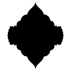 Islamic Label Emblem Shape Glyph Pictogram symbol visual illustration