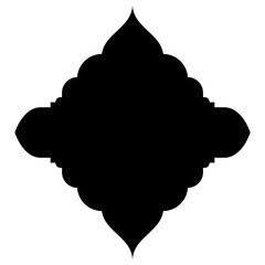 Islamic Label Emblem Shape Glyph Pictogram symbol visual illustration