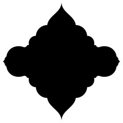 Islamic Label Emblem Shape Glyph Pictogram symbol visual illustration