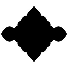 Islamic Label Emblem Shape Glyph Pictogram symbol visual illustration Classic Label and Emblem Icons: Turkish, Iranian, Arabic Glyphs for Exclusive Ramadan & Eid Banner Designs