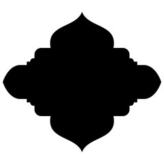 Islamic Label Emblem Shape Glyph Pictogram symbol visual illustration
