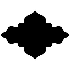 Islamic Label Emblem Shape Glyph Pictogram symbol visual illustration