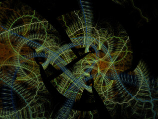 Imaginatory fractal abstract background Image