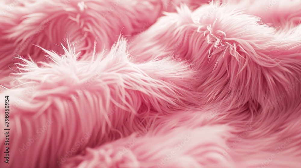 Poster close up of a pile of pink fur, suitable for various design projects