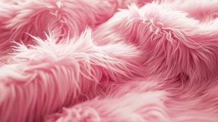 Close up of a pile of pink fur, suitable for various design projects