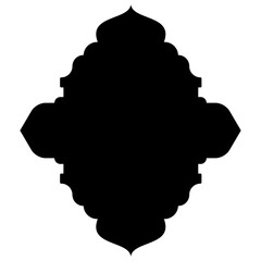 Islamic Label Emblem Shape Glyph Pictogram symbol visual illustration